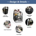 thumbnail image 6 of Iauyy Clear Backpack Heavy Duty PVC Transparent Backpack for College Workplace, Animal Pride, 6 of 8