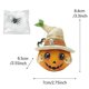 thumbnail image 5 of Cute Witch Hat Pumpkin Figurines Halloween Ornament Resin Desktop Decor for Fall & Gift, 5 of 5