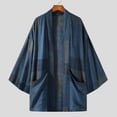thumbnail image 3 of INCERUN Men's Fashion Loose Printed Japanese Style Outwear Kimono Cotton Cardigan, 3 of 4