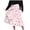 Pink, variant on YUGYXL Women’s A-Line Elegant Satin Midi Skirt Elastic High Waisted Summer Business Casual Swing Skirts Navy S