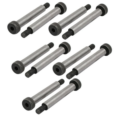 

10pcs 40Cr Shoulder Bolt 8mm Shoulder Dia 50mm Shoulder Length M6x12mm Thread