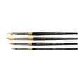 thumbnail image 2 of Kingart Original Gold, 9900 Miracle Tri-Wedge Series, Premium Golden Taklon Artist Brushes, 4/Set, All ages, 2 of 7