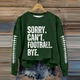 thumbnail image 2 of WEAIXIMIUNG Chandail Camouflage Femme Décontracté Léger Col Rond Chandails Manches Longues Graphique Football Imprimé Chandail Chandails Blouse Haut, 2 of 4