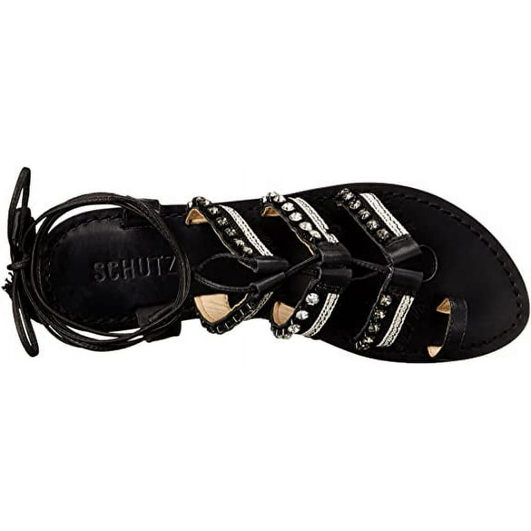 Schutz gem studded sandals new arrivals