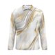 thumbnail image 5 of Blusa y camisa de manga larga con cuello vuelto para hombre, informal, con cuello vuelto, estampado, para fitness, deportiva, de manga larga, de poliéster, 5 of 5
