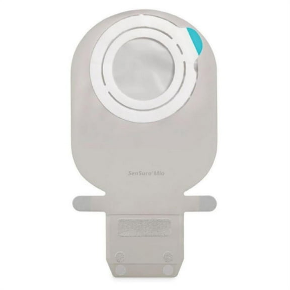 SenSura Mio Flex EasiClose Ostomy Pouch, Two-Piece System, 11 Inch Length, Maxi, 70 mm Flange, Drainable, Transparent, Yellow Code, 10 Count