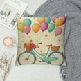 thumbnail image 2 of COMIO Spring Pillow Covers Spring Decorations Decorative Pillow Cases Bicycle Butterfly Holiday Throw Cushion Covers for Spring Season's Home Farmhouse Decor, 2 of 5
