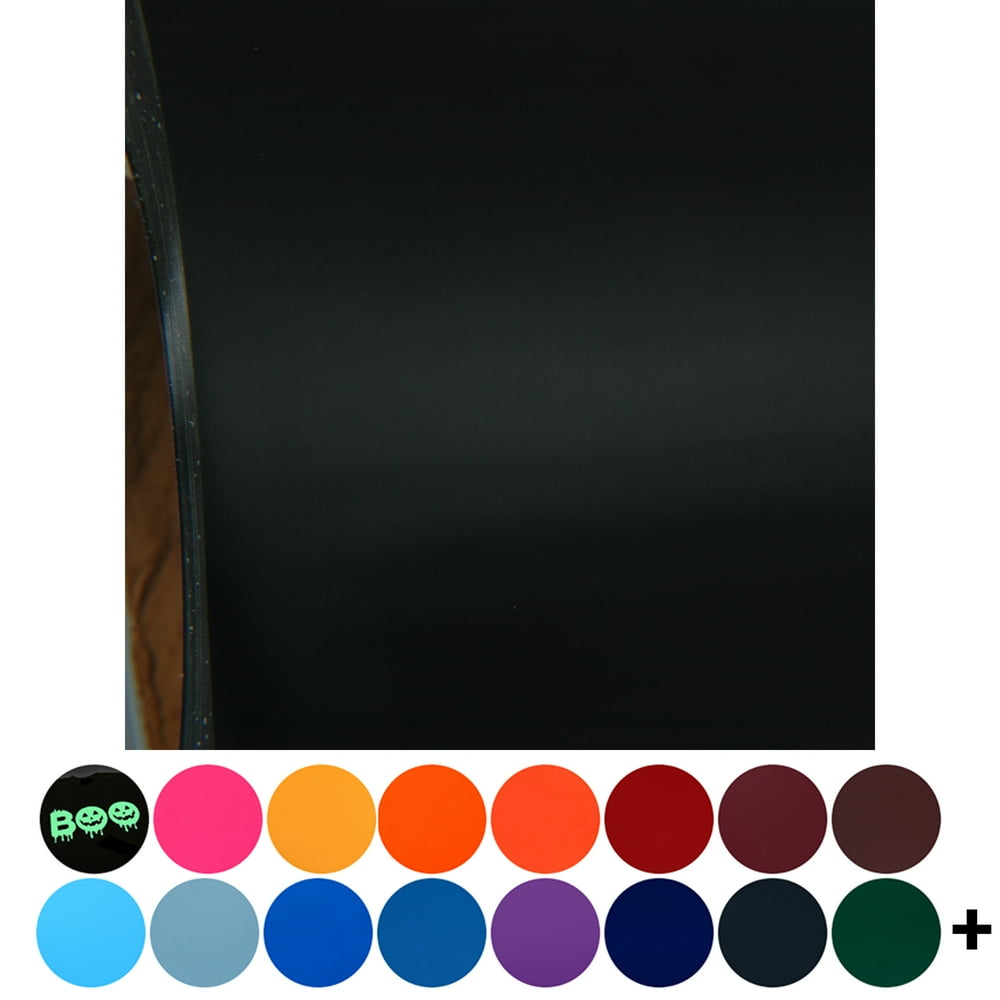 Threadart Black 3D Puff 20" Wide Heat Transfer Vinyl Film HTV Solid