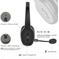 thumbnail image 5 of Bluetooth Headset, Trucker Wireless Headset with Noise Cancelling Microphone & Mute Button, 50Hrs Playtime, Wireless On-Ear Headphones with Mic for Home/Cell Phone/Computer/Zoom/Teams/Driver(Black), 5 of 13