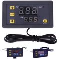 thumbnail image 2 of Controlador de termostato digital LCD W3230 de 12 V y 20 A con alarma de alta temperatura, 2 of 5