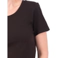 thumbnail image 4 of Healing Hands Knits Women's Madeline Tee 's Short Sleeve Medical Scrub Tee - Medium,Black, 4 of 6