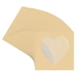 thumbnail image 3 of Beige Picture Frame Mat for 9x9 Frames - Heart Opening for 6x6 Photos - 50 Mats, 3 of 7