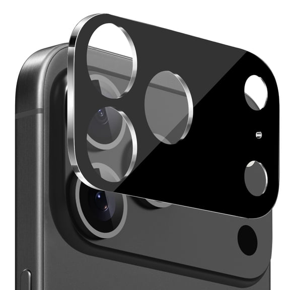 For iPhone 17 Pro Camera Lens Colored Edge Tempered(2.5D) - Black