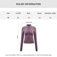 thumbnail image 2 of Chaqueta de entrenamiento deportivo para mujer, chaqueta de chándal de yoga de manga larga ajustada con agujeros para los pulgares Zhivalor BST3010668-2, 2 of 6