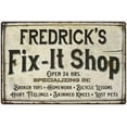thumbnail image 1 of FREDRICK'S Fix-It Shop Sign Grandpa Dad Wall Decor 16 x 24 Matte Finish Metal 116240006306, 1 of 1