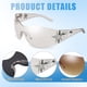 thumbnail image 2 of Gafas de sol Ovveroche Y2K estilo escudo envolvente UV400 para mujer y hombre, 2 of 7