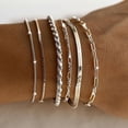 thumbnail image 2 of Delicadas pulseras de plata para mujer, conjunto de joyas de plata de ley 925 a la moda para pulseras de mujer, 2 of 4