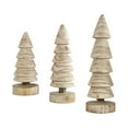thumbnail image 6 of Hometravel Wooden Christmas Tree Decor, Log Style Tabletop Christmas Craft, Natural Holiday Atmosphere Decoration for Home, Office, Mantel, 6 of 6