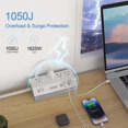 thumbnail image 3 of Abrazadera de escritorio Power Strip JXGUCAT PD de 20 W con 4 salidas y 4 USB, 3 of 8