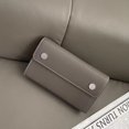 thumbnail image 3 of Bolsos de mano tipo sobre de piel auténtica para mujer, bolsos de diseño de lujo, monederos, novedad de 2024, minibolsos de hombro con botones de piel de vaca de primera capa, 3 of 5