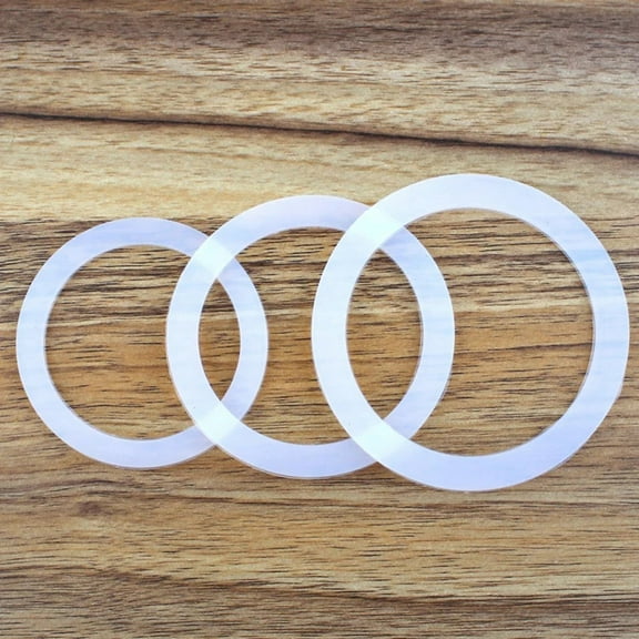 Healifty 5-Piece Silicone Gasket Set for Coffee Makers, Easy to Install Kitchen Supplies, and