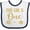 White/Navy, variant on Inktastic 1st Birthday Gold Lettering 1 Year Old Girls Baby Bib