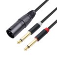 thumbnail image 4 of Cable divisor en Y Dual de 1/4 pulgadas a XLR de 1/2/3 metros para mezclador de micrófono, 4 of 7