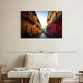 thumbnail image 2 of Elephant Stock Puerto Rican Street Wall Art - Horizontal Canvas Wall Art - Living Room Wall Decor - City Canvas - Blue And Orange Decor - 36" x 24", 2 of 8