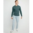 thumbnail image 5 of Hanes Long Sleeve Henley Shirt Mens Originals Ringspun Cotton Three Button S-3XL, 5 of 5