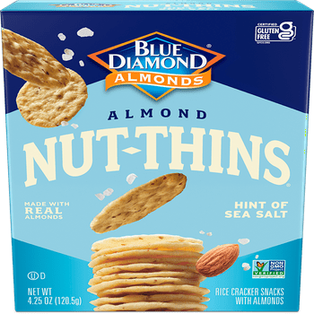 Nut Thins Cracker Crisps, Hint of Sea Salt, 4.25 oz Box