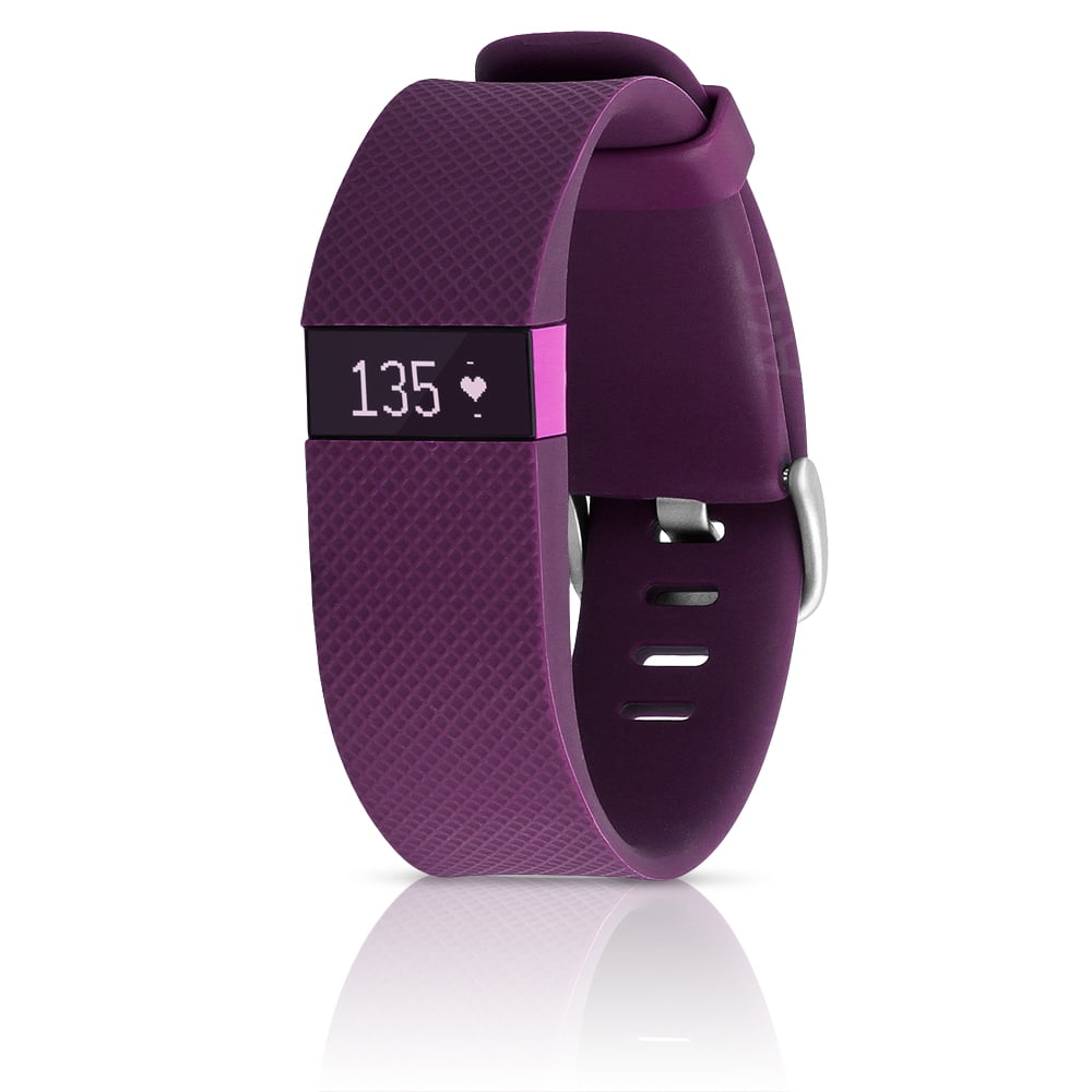 Fitbit Charge HR Wireless Activity & Heart Rate Sleep Wristband Black Purple 