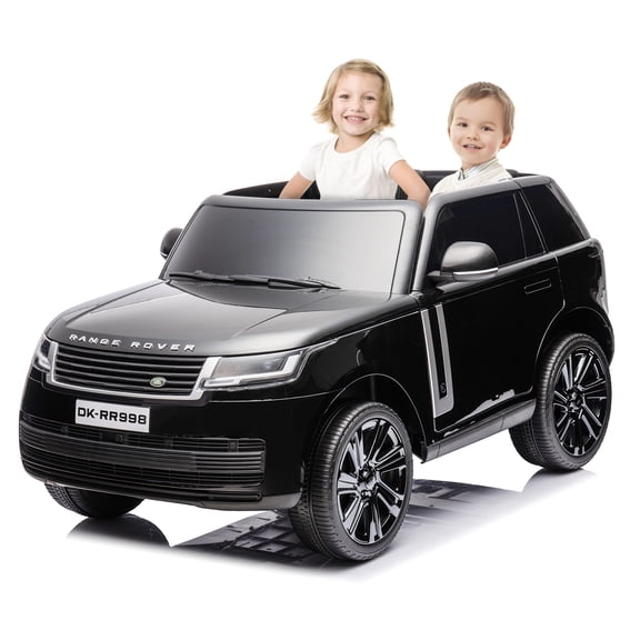 24V Ride On Toy, Licensed Land Rover Kids Car, 2-Seater Ride On Car w/Parent Remote Control, Toy Storage Box, 3 Speeds, LCD Display, Lockable Doors, Rear Handle, MP3 Player