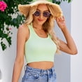 thumbnail image 2 of Camisola de punto para chica, ropa interior femenina, parte inferior delgada, estilo corto, parte de atrás bonita, top sexy sin espalda, 2 of 4