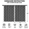 thumbnail image 2 of Blackout Kids Curtains,Gray Checkerboard Childrens Insulated Curtains Set Of 2,Bedroom Essentials,Toddler Room Decor 42"x63"(106x160cm), 2 of 4