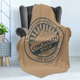 thumbnail image 4 of Cincinnati Soft Flannel Fleece Throw Blanket, Queen City Advertising Vintage of State, Cozy Plush for Indoor and Outdoor Use, 60" x 80", Umber Slate Blue, by Ambesonne, 4 of 5