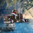thumbnail image 5 of Navidad Colgante Colgante Decoración Regalo Personalizado Camión De Bomberos Vehículo Camión Barco Excavadora Colgante Moyic HA042991-01, 5 of 5