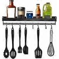 thumbnail image 1 of Especiero de pared para cocina, sin necesidad de taladrar, con 8 ganchos extraíbles, ideal para colocar especias., 1 of 5