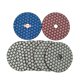 thumbnail image 3 of 7Pcs Almohadillas de Pulido de Diamante Seco Húmedo de 4 Pulgadas para Mármol de Hormigón D Tomshoo 7 piezas, 3 of 7