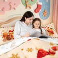 thumbnail image 5 of Manfei Cute Pink Christmas 7pcs Queen Bedding,Colorful Santa Hat Bedding Comforter Set Queen,Xmas Reversible, 5 of 7