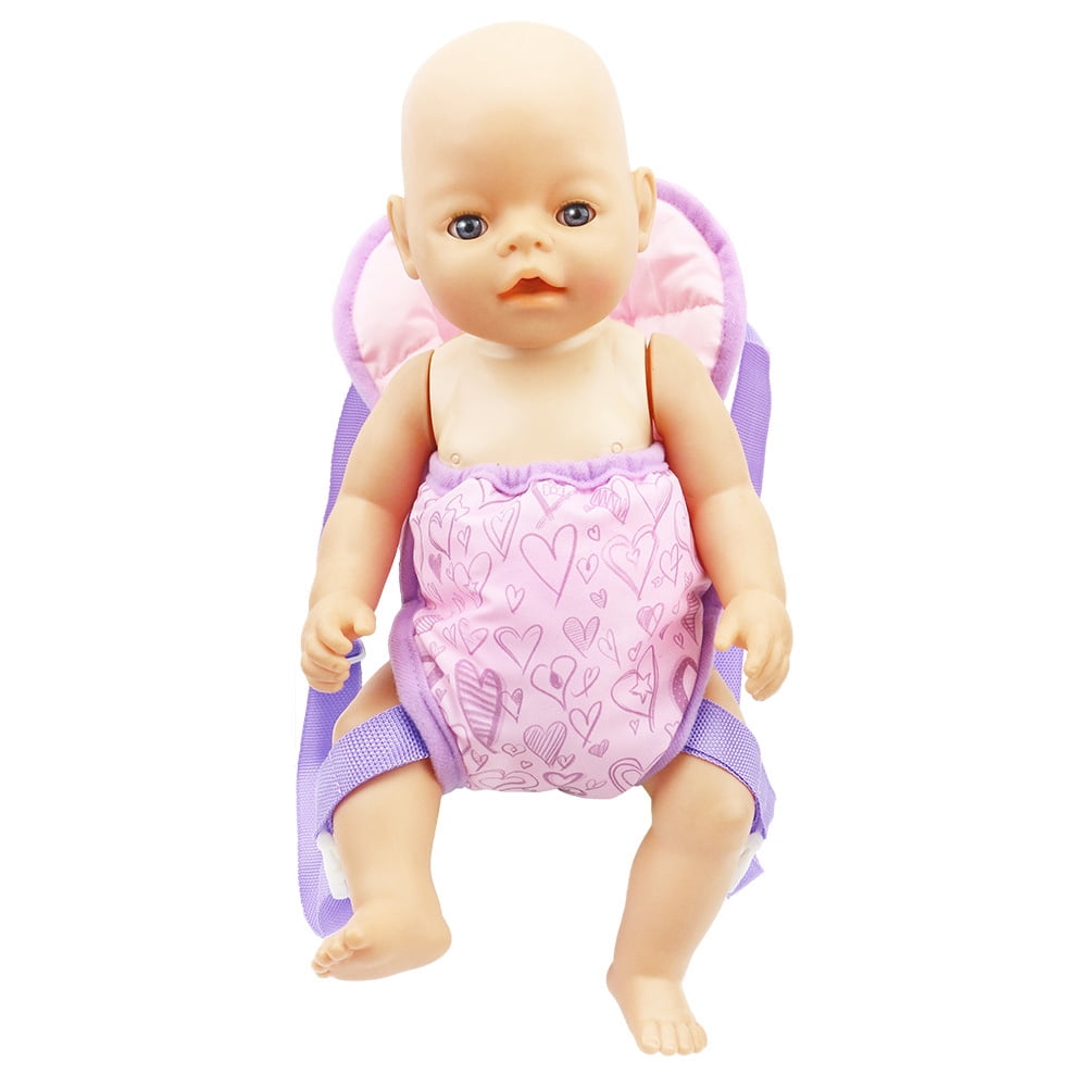 18in Baby Doll Carrier Backpack Toy Shoulder Bag Girl Pretend Play Toys Carring#