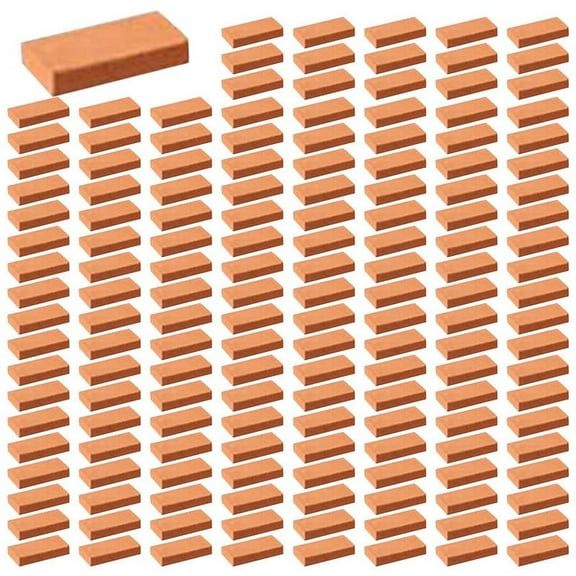 1750 Pieces Mini Bricks for Landscaping Miniature Bricks Brick Wall Small Bricks for Dollhouse Garden Parts,1/35 Scale