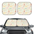 thumbnail image 2 of Haiem Fall Rabbit Car Windshield Sun Shade (2 Pieces) Foldable Windshield Sun Shade Car Accessories for Truck SUV Pickup-Medium, 2 of 7