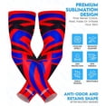 thumbnail image 4 of Exxact Sports Compression Arm Sleeves for Men & Women, 1 Pair Performance Sleeves for Baseball, Football, Youth & Adult Sizes - (Red Tattoo, AS), 4 of 7