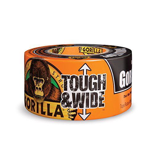 Pack of 1 Gorilla Black Tough & Wide Duct Tape Black, 2.88" x 30 yd 