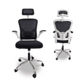 thumbnail image 1 of Yvike Ergonomic Office Desk Chair, Breathable Mesh Swivel Computer Chair, Lumbar Back Support Task Chair, Office Chairs with Armrests Lumbar Support and Adjustable Headrest Tilt Function,White, 1 of 8