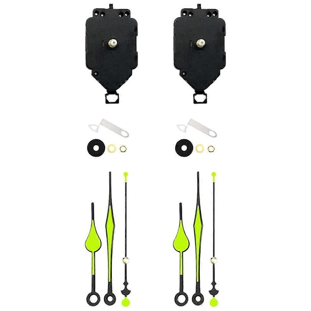 2 Set Quartz Clock Movement Kit Replacement Parts