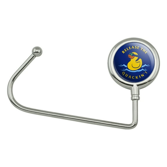 Release the Quackin' Kraken Rubber Duck Funny Humor Purse Bag Hanger Holder Hook