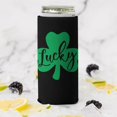 thumbnail image 2 of 2 Pieces Can Cooler Sleeves Insulated Collapsible Beer Can Sleeve Lucky St. Patrick's Day Soda Beer Can Covers for Birthday Party Wedding, 2 of 4