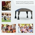 thumbnail image 6 of Outsunny 10' x 13' Hardtop Gazebo, Steel Roof with Sidewalls, 6 of 9
