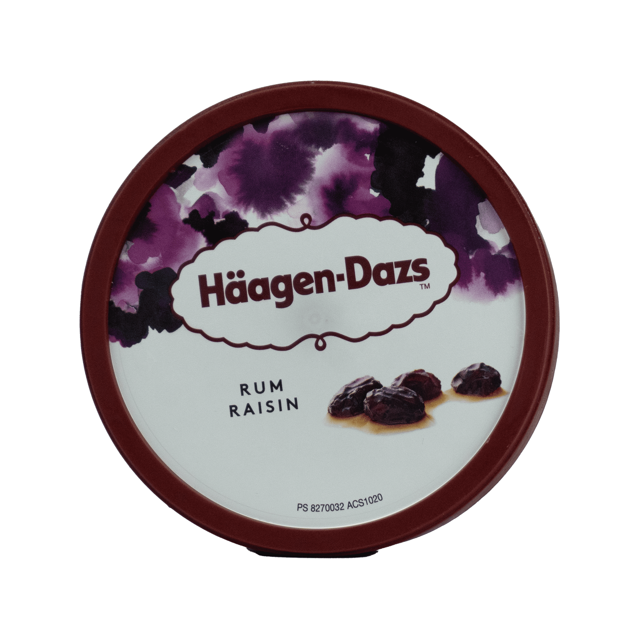 (2 pack) Häagen-Dazs, Rum Raisin Flavor, 415g, Smooth, Allergens Milk, 1 Count, Cardboard Tub, New